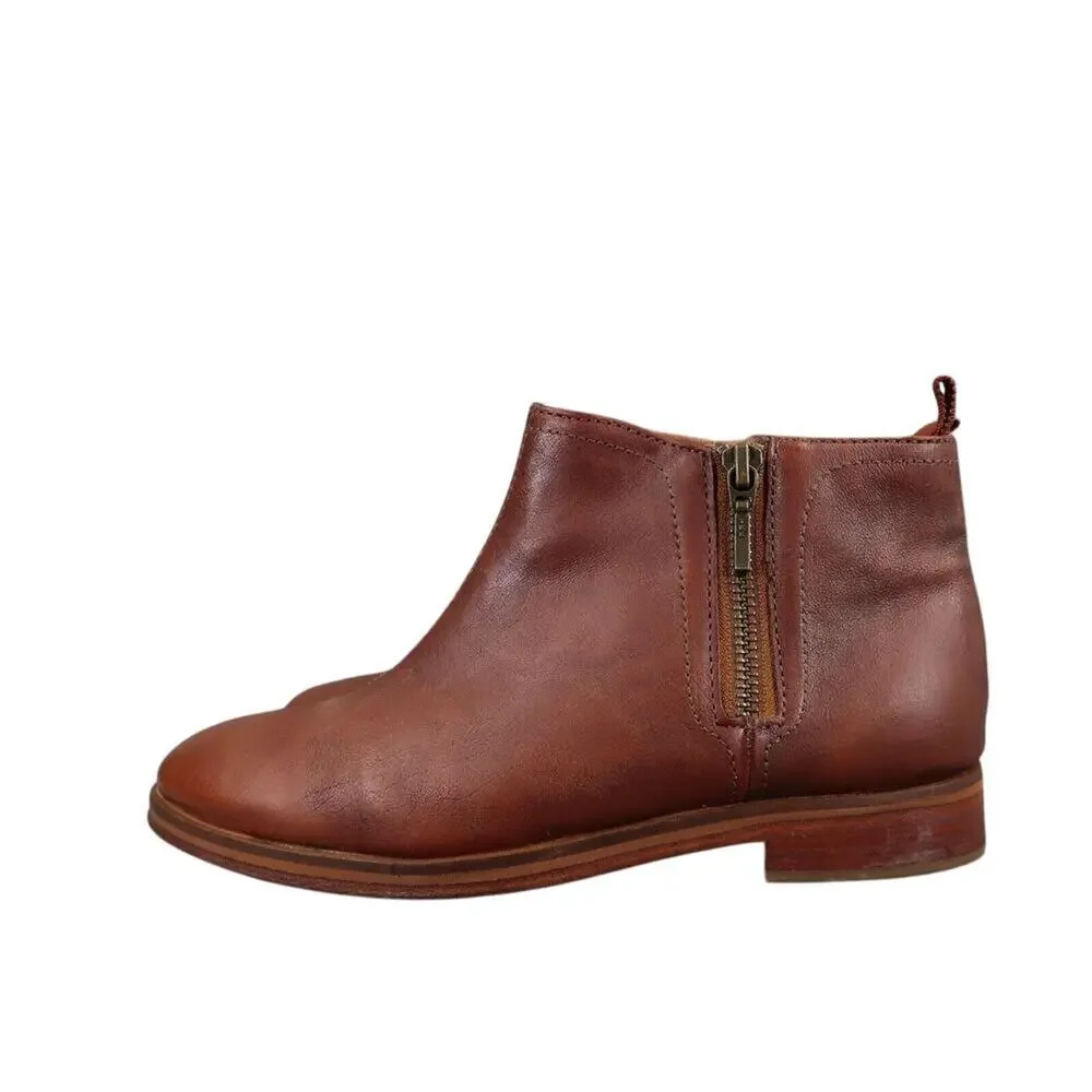 J Shoes Womens 6.5 Boots Classic Leather Kellen Ankle Bootie Zip Artisan Comfort